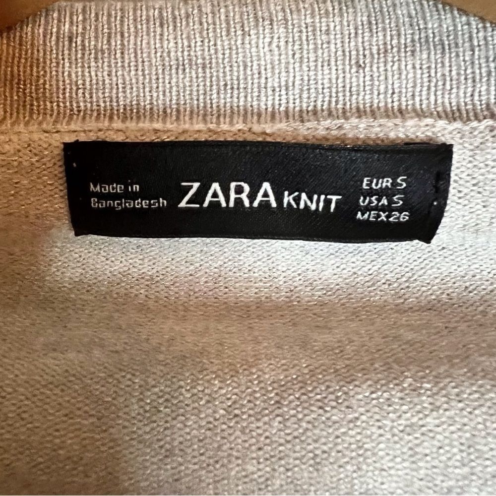 Zara Knit Cardigan, Size Small Gray Super Soft Flowy‎ Career Office Wear - Picture 3 of 4
